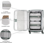 Travelpro VersaPack+ Lightweight Softside Expandable Checked Luggage, 8 Spinner - Image 5