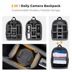 K&F CONCEPT Lightweight Camera Backpack Bag, Professional Photography Bag - Image 4