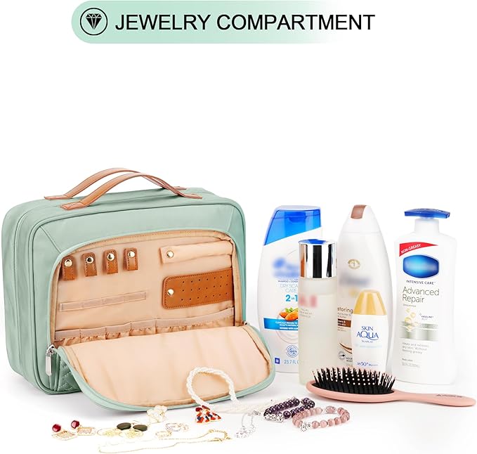 Travel Hanging Toiletry Bag for Women, Cruise Ship Essentials, - Image 8