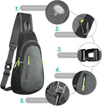 TITECOUGO Small Sling Bag, Lightweight Crossbody Backpack - Image 5