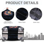 ANNA QUEEN Cute Patriotic Cat Luggage Cover, American Flag Suitcase Protector - Image 4