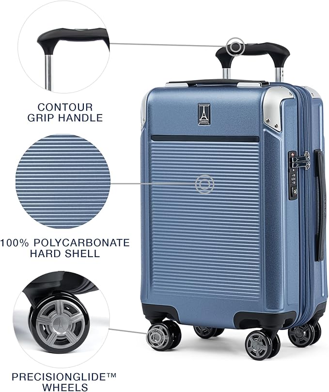 Travelpro Platinum Elite Hardside Expandable Carry on Luggage, 8 Wheel Spinner - Image 3
