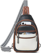 Sling Bag for Women Crossbody Bag Fanny Pack Cross Body Sling Purse Vegan by Leresas