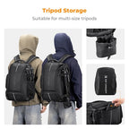 K&F Concept Camera Backpack, 25L Large Capacity Camera Bag - Image 5