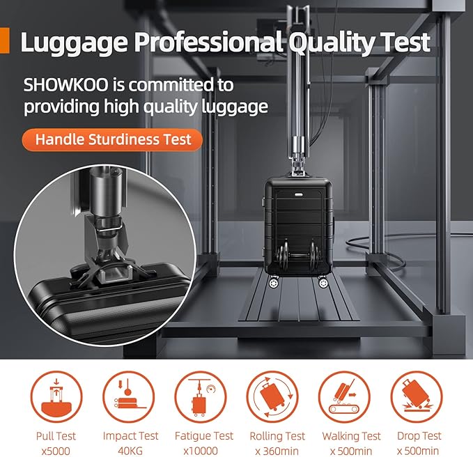 SHOWKOO Luggage Sets Expandable PC+ABS Durable Suitcase Double Wheels TSA Lock - Image 7