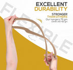 50 Pack New Premium Quality Velvet Hangers Ultra Thin Non Slip Adult Felt Space - Image 8