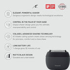Panasonic ARC5 Palm-Sized Razor, Handheld Luxury Compact Travel Shaver - Image 2