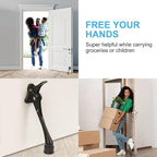 6 Inch Black Kick Down Door Stoppers - Image 2