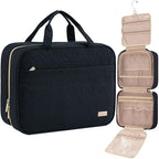 NISHEL Travel Toiletry Bag for women, Portable Hanging Organizer for Full-Sized by NISHEL