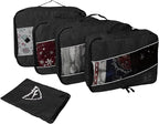 5 Set Packing Cubes for Travel Large Suitcase Luggage Organizer Bags Travel - Image 3