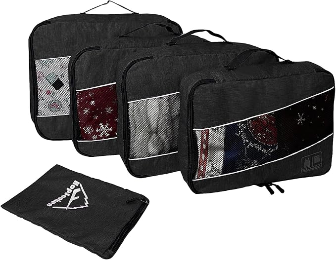 5 Set Packing Cubes for Travel Large Suitcase Luggage Organizer Bags Travel - Image 3
