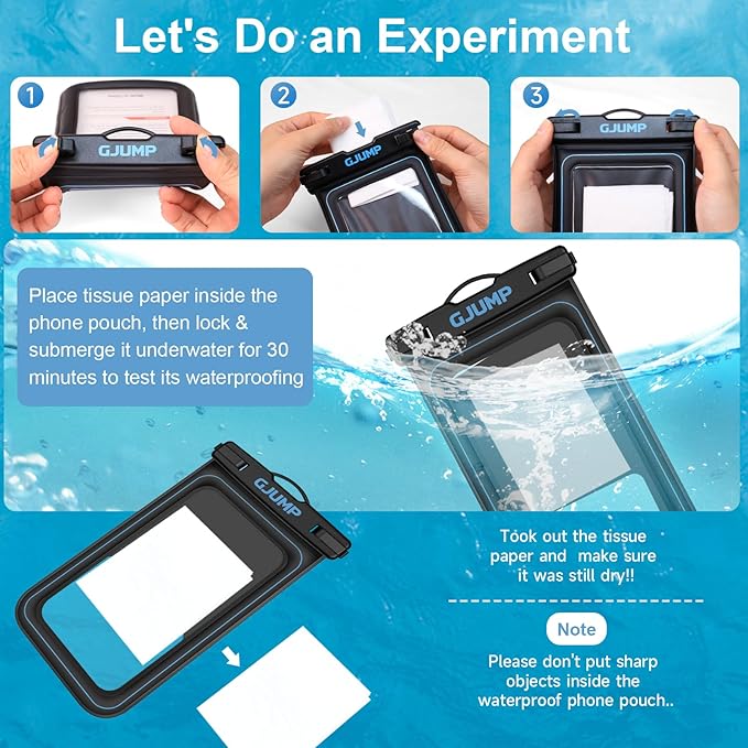 2 Pack Floating Waterproof Phone Pouch, Essential - Image 6