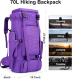 Hiking Backpack for Men 70L/100L Camping Backpack Military Rucksack Molle 3 - Image 3