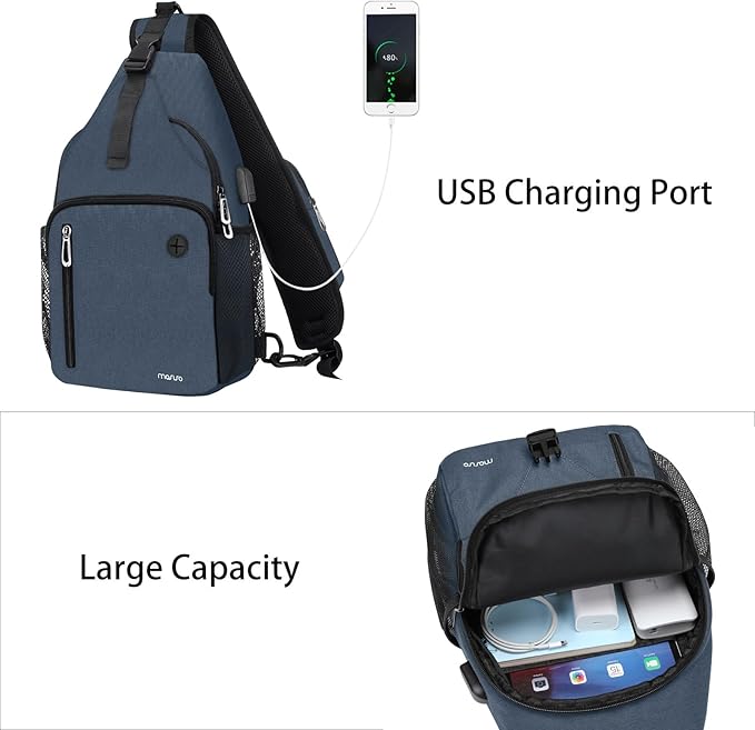 MOSISO Sling Backpack Bag, Crossbody Shoulder Bag Travel Hiking Daypack Chest - Image 2