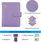 Melsbrinna Premium Leather Passport Holder Covers Case, Waterproof Rfid - Image 3