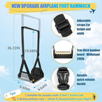 Airplane Foot Hammock, No Collapse Foot Rest - Image 3