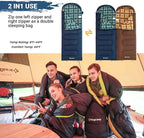 KingCamp Sleeping Bag for Adults, Cold Weather & Warm XL Big and Tall Flannel - Image 3