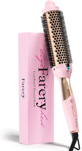 Farery Thermal Brush Extra Long Barrel, 1.5 Inch Hot Curling Wand for Big Bouncy Curls, Non-Blowing Heated Round Brush, Ceramic Curling Wand for Medium & Long Hair, 9 Adjustable Temps, Dual Voltage