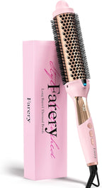 Farery Thermal Brush Extra Long Barrel, 1.5 Inch Hot Curling Wand for Big Bouncy Curls, Non-Blowing Heated Round Brush, Ceramic Curling Wand for Medium & Long Hair, 9 Adjustable Temps, Dual Voltage