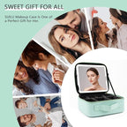 Makeup Bag with Led Mirror, Travel Makeup Organizer with 3 Color Setting - Image 6