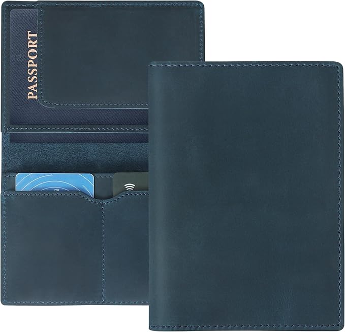 Jack&Chris Leather Passport Holder, Handmade Passport cover, Travel Wallet by JackChris