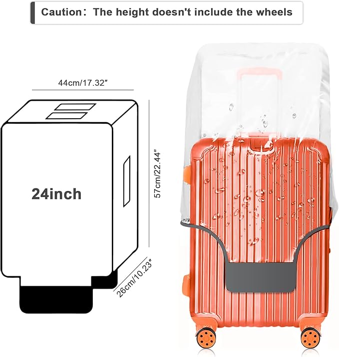 24 Inch Luggage Covers for Suitcase TSA Approved, Carry On Luggage Cover - Image 2