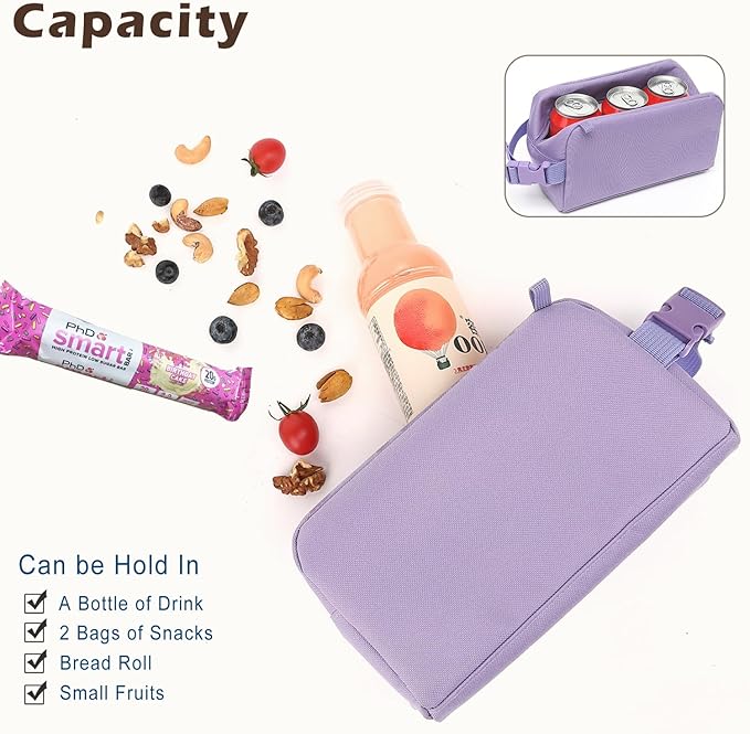 FlowFly Small Insulated Lunch box Portable Soft Bag Mini Cooler Thermal Meal - Image 5