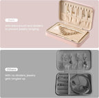 Lolalet Travel Jewelry Case for Women Girls, Travel Jewelry Organizer Box - Image 3
