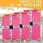 Adjustable Travel Luggage Strap Suitcase Belt Travel Bag Accessories 1.96 in W - Image 3