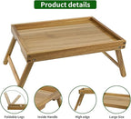 VaeFae Acacia Bed Table Tray, Wooden Breakfast Tray - Image 4