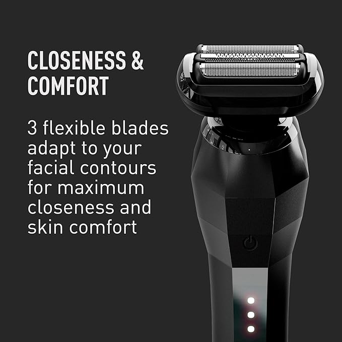 Bevel Electric Shaver for Men, Mens Foil Shavers for face, Wet & Dry Shave - Image 3