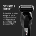 Bevel Electric Shaver for Men, Mens Foil Shavers for face, Wet & Dry Shave - Image 3