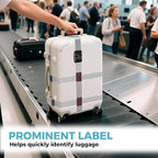 Luggage Straps with TSA Lock, Adjustable Heavy Duty Grey Luggage Straps - Image 7