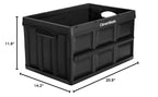 Collapsible Storage Bins (Black / 46l - 1 Pack)