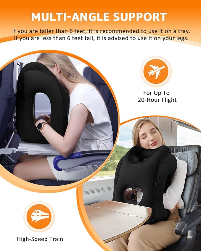 Sunany Travel Pillow, Inflatable Neck Pillow Used - Image 4