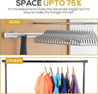 Premium Velvet Hangers 50 Pack Ultra Thin Non Slip Adult Felt Space Saving Slim - Image 6