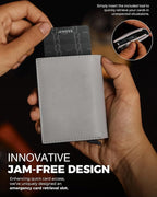 Jenoss Smart Wallet For Men & Women: Full Grain Leather, Handcrafted, Slide - Image 3