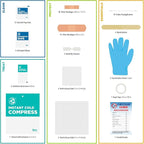 Be Smart Get Prepared 85 Piece First Aid Kit: Clean, Protect Minor Cuts - Image 4