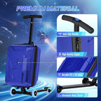 smilesun Scooter Suitcase for Kids & Adults, Foldable Carry On Travel Luggage - Image 3