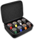 Juntan 8 Slots Hard Watch Travel Case, Portable Nylon Zipper Storage Organizer by JuntanWatchBands