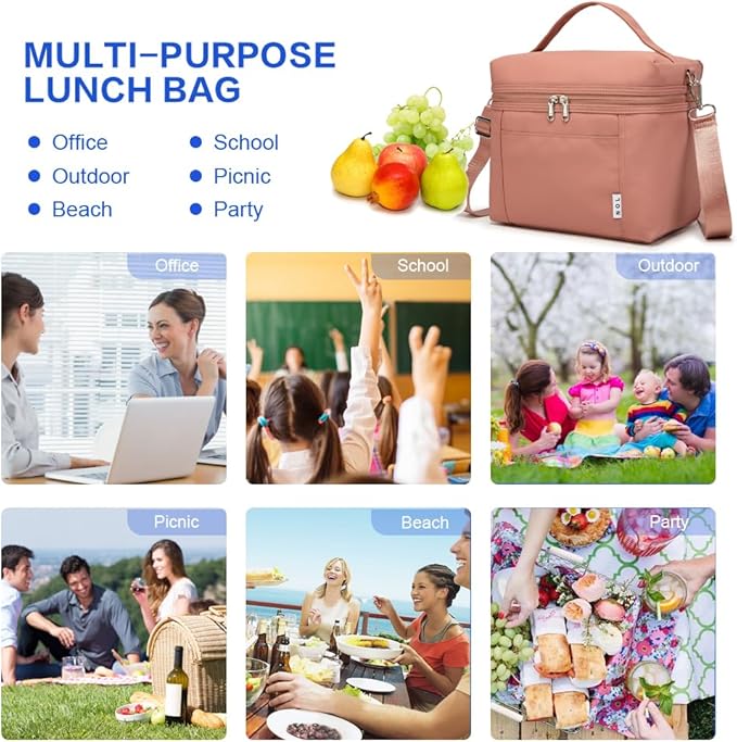 NOL Natural Organic Lifestyle Insulated Lunch Bags - Image 8