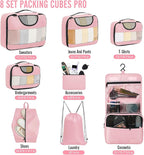 Veken 8 Set Packing Cubes for Travel Essentials, Carry-On Luggage Accessories - Image 2