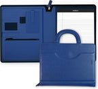 POPRUN Portfolio Binder with Zipper, Leather Padfolio Document Organizer with by POPRUN