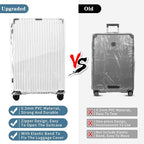 Yotako Upgraded Zippered Clear PVC Suitcase Cover, 28 Inch Luggage Covers - Image 5