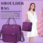 Purple Lunch Box for Women Insulated Lunch Bag Fits Bento Boxes, Snack and Foods - Image 6