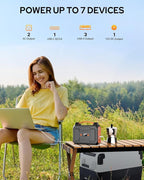 Apowking Portable Power Station Bank 200W Peak, 146Wh Solar Powered Power Bank - Image 3