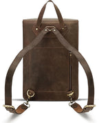 Genuine Leather Backpack for Men and Women, Minimalistic Leather Backpack - Image 8