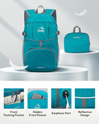 WATERFLY Hiking Foldable Daypack Backpack: 25L Ultra Lightweight Packable - Image 3