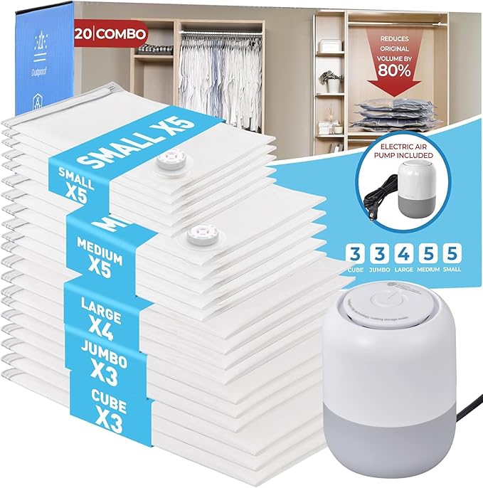 20 Pack Vacuum Storage Bags by Beglero