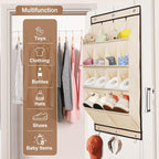 FENTEC 2 Pack Over the Door Shoe Organizer, Hanging Shoe Organizer, 28 Large - Image 6